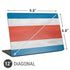 Costa Rican Flag Distressed Universal Laptop 12in (9.8 x 6.8in) Skin